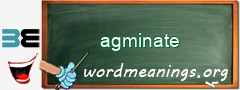 WordMeaning blackboard for agminate